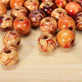 100pcs Mixed Wooden Beads Charms for Macrame BOHO Crafts