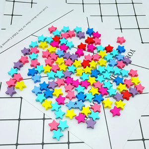 100pcs Wooden Beads Multicolor DIY Jewelry Accessories