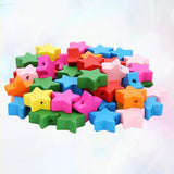 100pcs Wooden Beads Multicolor DIY Jewelry Accessories
