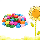 100pcs Wooden Beads Multicolor DIY Jewelry Accessories