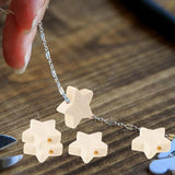 Wooden Bead Star Shaped Beads for Crafts DIY Jewelry Making