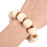 200 Natural Wood Beads 20mm Large Hole Wood Pattern