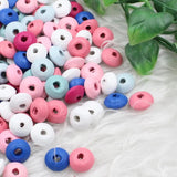 300pcs Lead-free Rondelle Wood Beads 12mm