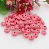 300pcs Lead-free Rondelle Wood Beads 12mm