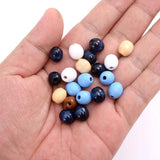 10mm Candy Oval Wooden Beads for Jewelry Making