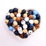 10mm Candy Oval Wooden Beads for Jewelry Making