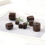 6mm/8mm/10mm/12mm Brown Red Cylinder Wooden Beads
