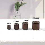 6mm/8mm/10mm/12mm Brown Red Cylinder Wooden Beads