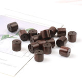 6mm/8mm/10mm/12mm Brown Red Cylinder Wooden Beads