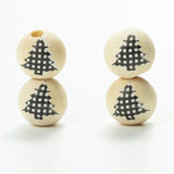 20pcs 16mm Christmas Tree Elk Beads DIY Decoration Jewelry Accessories