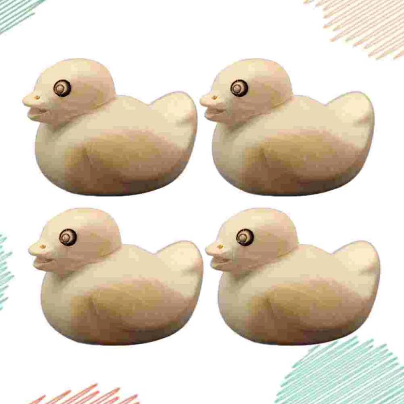 Natural Wooden Beads Duck Spacer Necklace Bracelets Charms DIY Jewelry Making