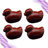 Natural Wooden Beads Duck Spacer Necklace Bracelets Charms DIY Jewelry Making