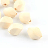 20Pcs 20x17mm Geometric Wood Beads for Jewelry Making
