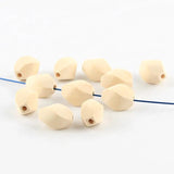 20Pcs 20x17mm Geometric Wood Beads for Jewelry Making