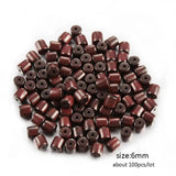 100Pcs 6mm 8mm Natural Wood Beads for Jewelry Making DIY Necklace Bracelet