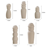 5Pcs DIY Wooden Family Dolls Kids Toys