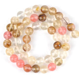 Natural Stone Beads Agates Amethysts Turuoqises Amazonites Round Beads 15''
