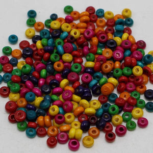 2000 Mixed 3mm Round Wood Beads Wooden