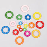 20PCS Wood Circle Ring DIY Jewelry Making Baby Teething Wooden Ring
