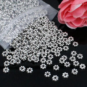 500pcs Tibetan Silver Round Beads 5x5mm