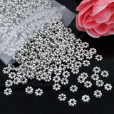 500pcs Tibetan Silver Round Beads 5x5mm