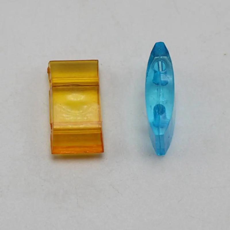 100 Transparent Acrylic Flat Square Beads 18X9mm