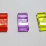 100 Transparent Acrylic Flat Square Beads 18X9mm