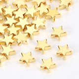 30pcs 18K Star Copper Metal Beads Spacer Beads Diy Bracelets Necklaces