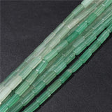 Square Tube Stone Beads Rectangular Jasper Aventurine Bead 4x13mm