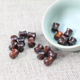 50pcs Natural Rosewood/Sandalwood Bamboo Beads Bracelets Necklace Wooden Bea