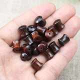 50pcs Natural Rosewood/Sandalwood Bamboo Beads Bracelets Necklace Wooden Bea