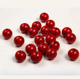 20Pcs 20mm Cobweb Wooden Round Beads Crafts Baby Kid Toys Bracelet Accessories
