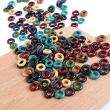 100Pcs Large Hole Wooden Beads DIY Jewelry Making Dreadlocks Decoration