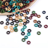 100Pcs Large Hole Wooden Beads DIY Jewelry Making Dreadlocks Decoration