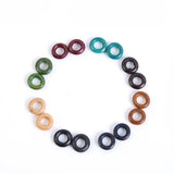100Pcs Large Hole Wooden Beads DIY Jewelry Making Dreadlocks Decoration