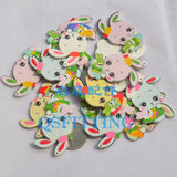 Children Necklace with Cartoon Rabbit Wood Decoration