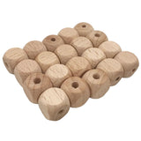 50 Pcs Wooden Square Beads DIY Beading Kits for Bracelets