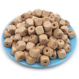 50 Pcs Wooden Square Beads DIY Beading Kits for Bracelets