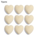 10pcs Natural Wood Heart Beads 20mm 25mm Pendant Necklace Bracelet DIY Jewelry