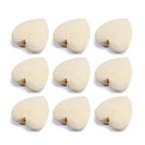 10pcs Natural Wood Heart Beads 20mm 25mm Pendant Necklace Bracelet DIY Jewelry