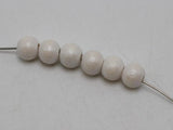 200pcs 8mm Pearlized Luster Wood Beads Wooden Spacer for Jewelry