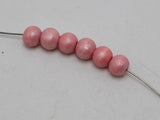 200pcs 8mm Pearlized Luster Wood Beads Wooden Spacer for Jewelry