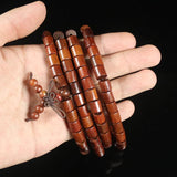 Dark Red Dalbergia Cochinchinensis Beaded Bracelet 6x8mm