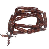 Dark Red Dalbergia Cochinchinensis Beaded Bracelet 6x8mm