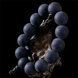 Natural Ebony Wood Beads Bracelet For Men Women