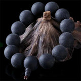 Natural Ebony Wood Beads Bracelet For Men Women