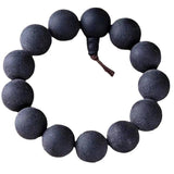 Natural Ebony Wood Beads Bracelet For Men Women