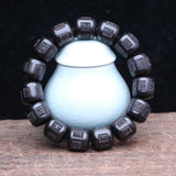 Natural Wooden Beads Tibetan Buddhism Bracelet Amulet Nanmo Amitabha 15mm