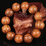 Wood Beaded Engraved Bracelet - Buddha Prayer Beads Bracelets