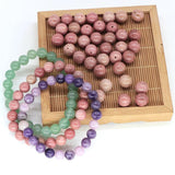 Natural Round Stones 4/6/8/10mm Loose Beads for Jewelry Making DIY Bracelet